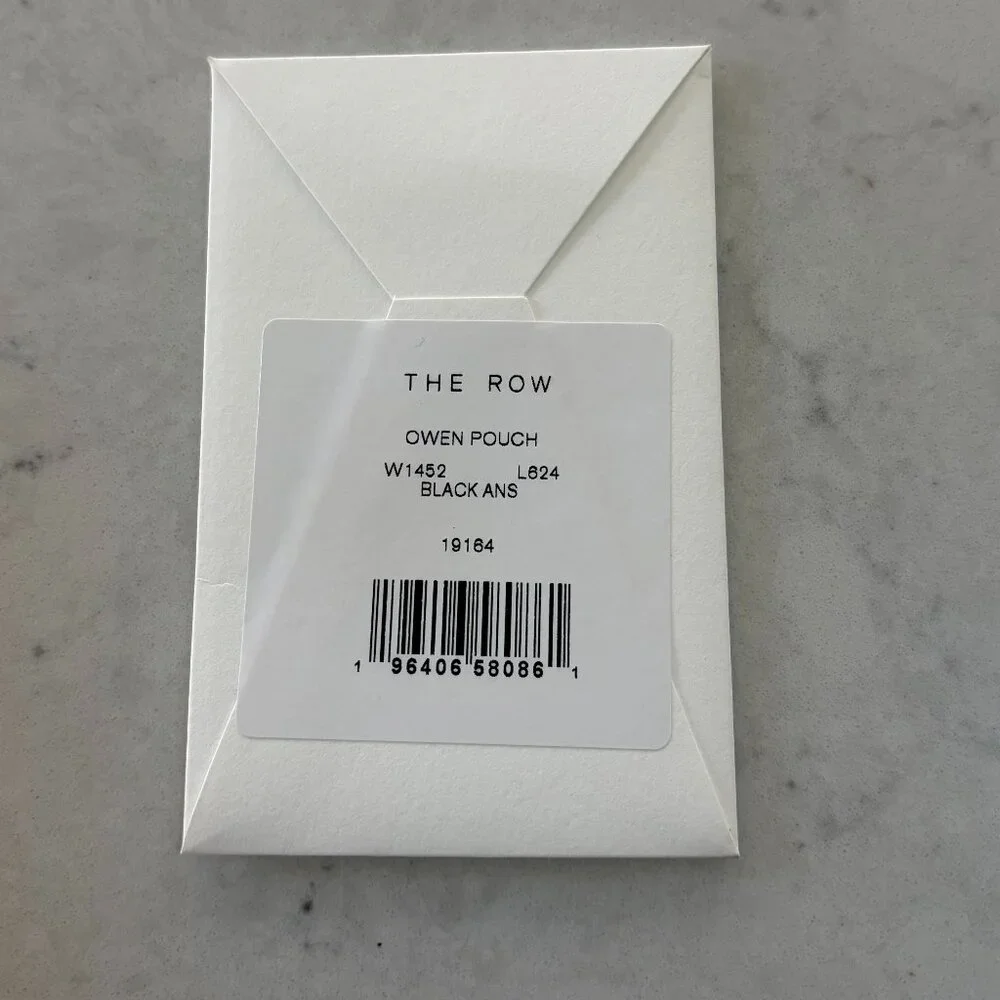 THE ROW Owen Leather Wristlet Pouch - Picture 2 of 5